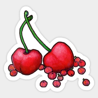 Cherries and currants Sticker